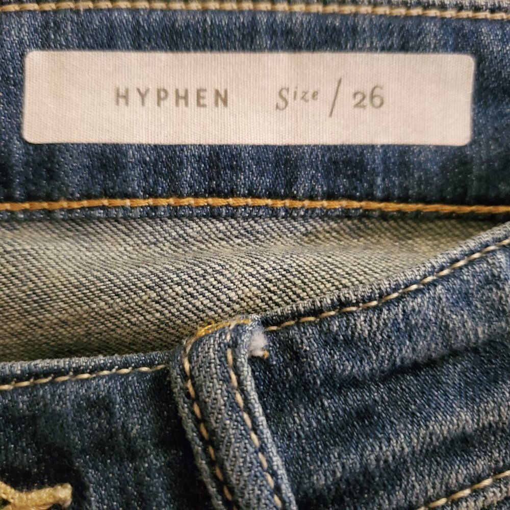 Pilcro And The Letterpress Hyphen Mid Rise Jeans Sz 26 - Picture 10 of 12